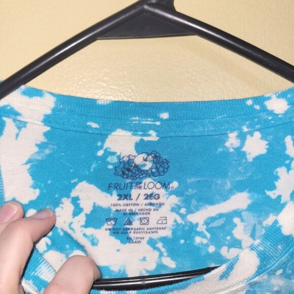 New Dead Inside But Caffeinated Tie Dye T-Shirt 2XL - Picture 5 of 7